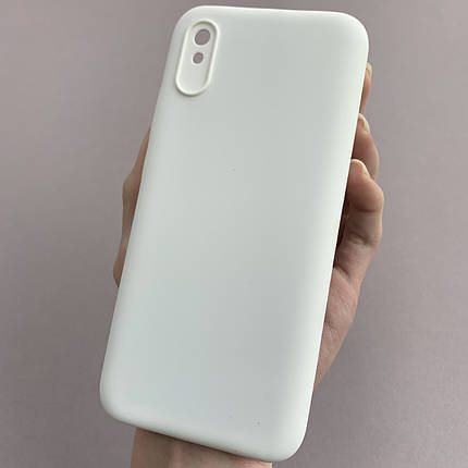 Чохол для Xiaomi Redmi 9A кейс з мікрофіброю софт тач покриттям на телефон сяомі редмі 9а білий o9g, фото 1