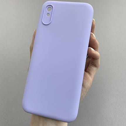 Чохол для Xiaomi Redmi 9A кейс з мікрофіброю софт тач покриттям на телефон сяомі редмі 9а бузковий o9g, фото 1