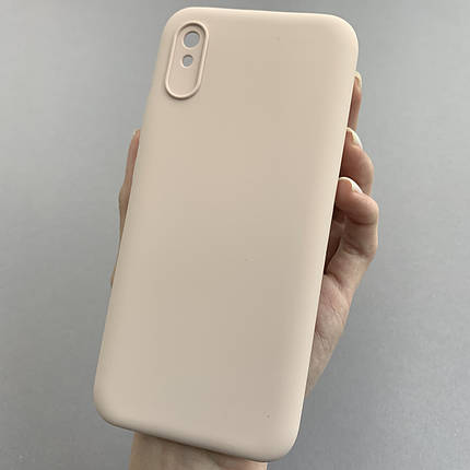 Чохол для Xiaomi Redmi 9A кейс із мікрофіброю софт тач покриттям на телефон сяомі редмі 9а пудровий o9g, фото 1