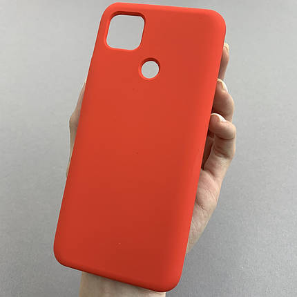 Чохол для Xiaomi Redmi 9С кейс із мікрофіброю софт тач покриттям на телефон сяомі редмі 9с червоний o9g, фото 1