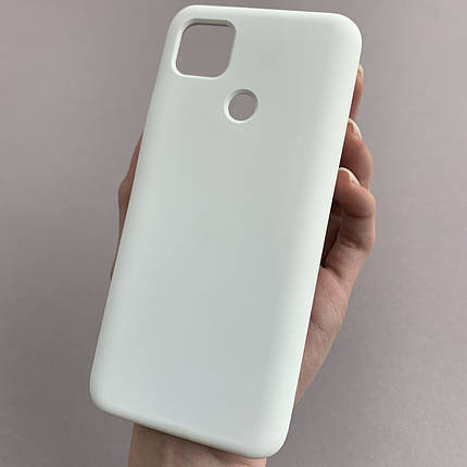 Чохол для Xiaomi Redmi 9С кейс із мікрофіброю софт тач покриттям на телефон сяомі редмі 9с білий o9g, фото 1