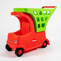 Іграшка Дитячий автомобіль з кошиком Doloni | Дитячий візок для супермаркету каталка ігровий набір
