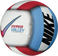 Мяч волейбольный Nike HYPERVOLLEY 18P белый, голубой , красный 5 N.100.0701.982.05