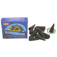 Аромапалички Hem Frankincense Myrrh Ладан та Мірра конуси безосновні