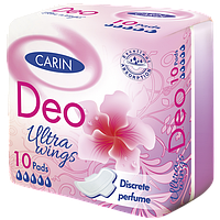 Гигиенические прокладки Carin Ultra Deo 5 капель, 10 шт