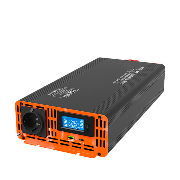 Перетворювач авто інвертор Datou Boss чиста синусоїда з енергометром LCD PSW2000 DC-AC 12V-220V 2000W(4кВт пік)