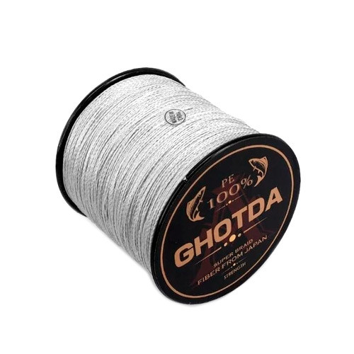 Шнур плетений рибальський 300м 0.23 мм 12.7 кг GHOTDA, сірий