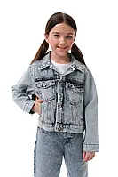 Куртка джинсова для дівчинки 140 Suzie "Shani" JC022, світло-блакитний