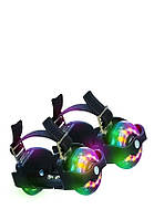 Ролики двоколісні на взуття з підсвіткою Флеш Ап (8159)