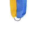 Стрічка медалі для спортивної C-6312 (поліестер, l-60см, жовтий-блакитний), фото 2