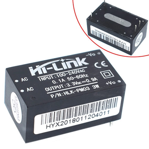 Перетворювач напруги компактний AC-DC 220В-3.3 0.9 А HLK-PM03, фото 1