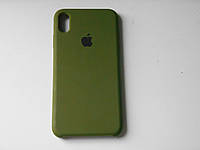 Силіконовий чохол для телефона iPhone XS Max зеленого кольору