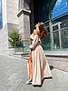 Літній жіночий костюм топ з відкритими плечима та спідниця максі з глибоким розрізом софт Kan1654, фото 8