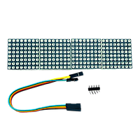 MAX7219 Светодиодная матрица на 4 секции красная