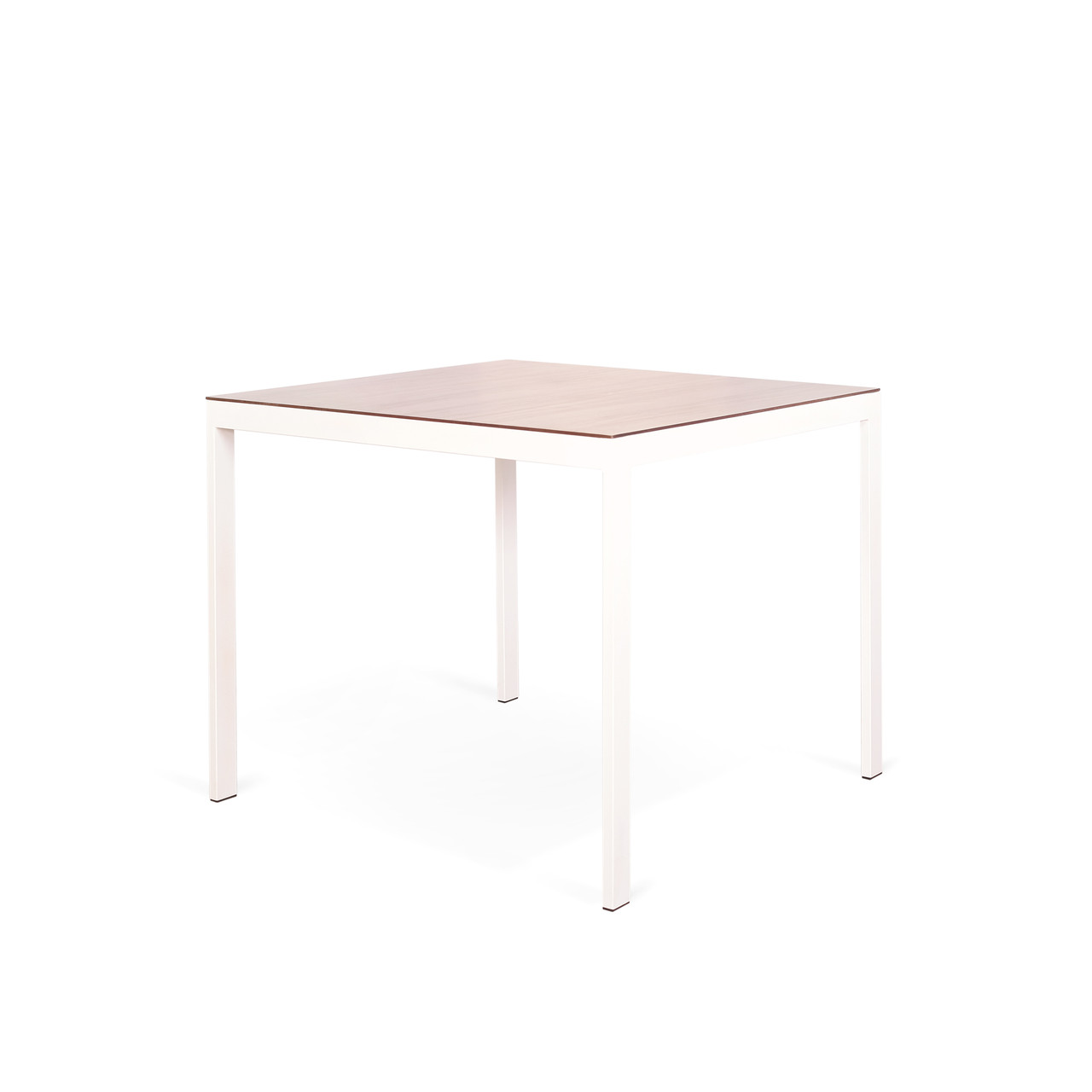 Стіл обідній садовий Ібіца каркас сталь біла, стільниця HPL-пластик в'яз Хелен (Pradex ТМ)