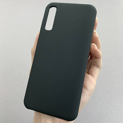 Чохол для Samsung Galaxy A50s преміум чохол з мікрофіброю на телефон самсунг а50с чорний hqs, фото 1