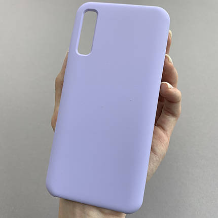 Чохол для Samsung Galaxy A50s преміум чохол з мікрофіброю на телефон самсунг а50с бузковий hqs, фото 1