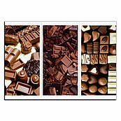 Плитка 9*20 см Шоколад трансфер для шоколаду