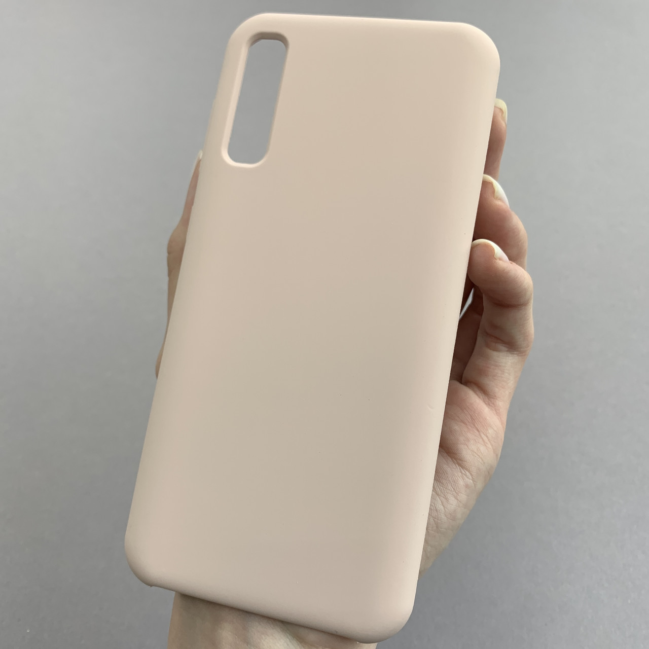 Чохол для Samsung Galaxy A50s преміум чохол з мікрофіброю на телефон самсунг а50с пудровий hqs