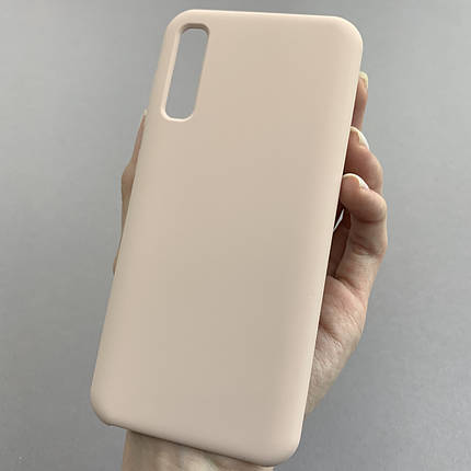 Чохол для Samsung Galaxy A50s преміум чохол з мікрофіброю на телефон самсунг а50с пудровий hqs, фото 1
