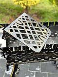 Мангал на 10 шампурів "Еліт" та боковою поличкою, фото 5
