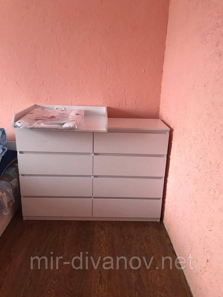 Комод сповивальний 8 ящиків із пеленатором