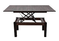 Стіл трансформер дизайнерський журнально обідній із підіймальною стільницею Флай цвіт Венге аруша Мікс Мебель