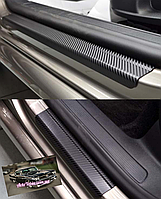 Накладки на пороги карбон BMW X3 I (E83) *2003-2010 (внутренние защитные накладки на пороги БМВ икс3)премиум