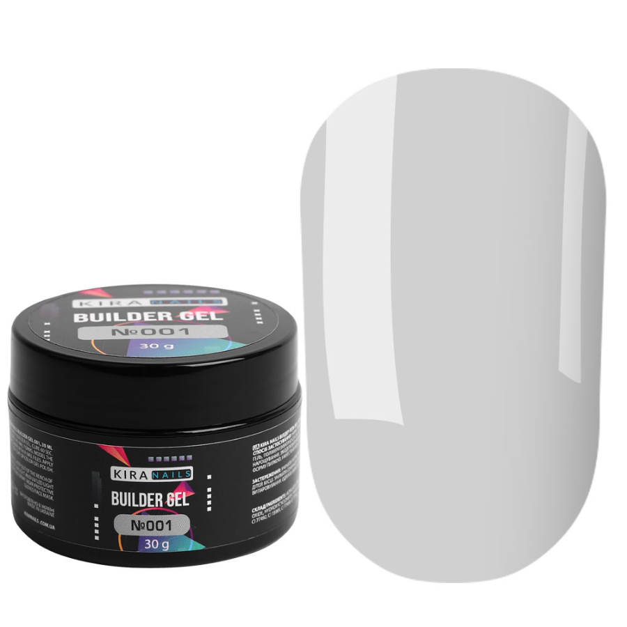 Гель для нігтів Kira Nails Builder Gel  001, 30 г