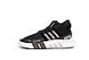 Чоловічі кросівки Adidas EQT Bask ADV V2 Reflective (Чорні) Взуття Адідас ЕКТ текстиль рефлективн демісезон, фото 2