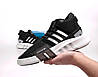 Чоловічі кросівки Adidas EQT Bask ADV V2 Reflective (Чорні) Взуття Адідас ЕКТ текстиль рефлективн демісезон, фото 6