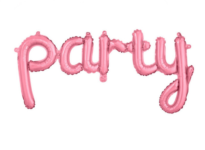 Фольговані надувні кульки PARTY | Рожевий