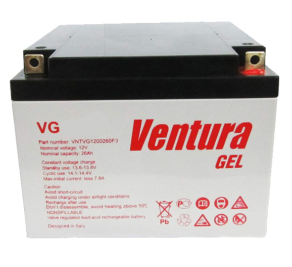 АКУМУЛЯТОР VENTURA GPL 12-230 (AGM, 12В, 230АЧ)