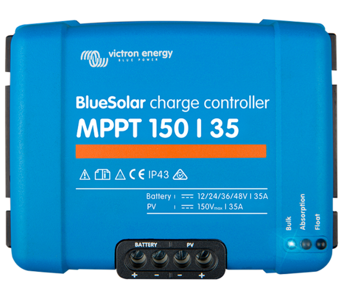 КОНТРОЛЕР ЗАРЯДУ VICTRON ENERGY BLUESOLAR MPPT 150/35 (35A, 12/24/48 B)
