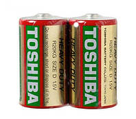 Батарейка TOSHIBA R20 солевая ( 2 штуки в спайке )