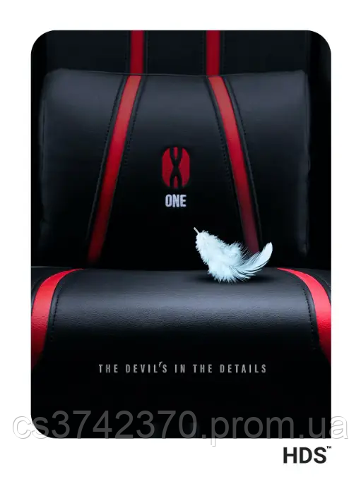 Геймерское кресло Diablo X-One 2.0 Black&Red экокожа (X-One20BR) - фото 7 - id-p1868133292