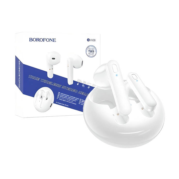 Бездротові навушники BOROFONE BW08 TWS (білі), фото 2