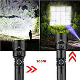 Ручний ліхтар L-12-P70 zoom + PowerBank + microUSB 18650 (3xААА) 5 режимів, фото 4