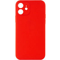 Силіконовий чохол Candy Full Camera для Apple iPhone 12 (6.1") Червоний / Red
