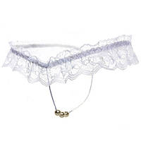 Еротичні жіночі мереживні трусики (Розмір S/M), Білі
