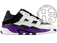 Женские кроссовки Adidas Originals Niteball White Black Purple FX0361