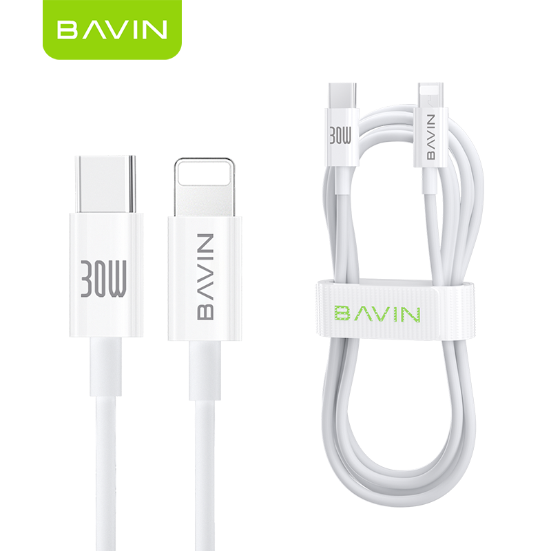 Кабель Fast Charge 30W BAVIN Type C-Lightning 1.2m