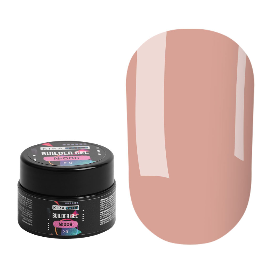Гель для нігтів Kira Nails Builder Gel 006, 5 г