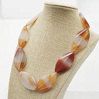 Буси Сердолик Коричневий 40х20х4 мм 45 см