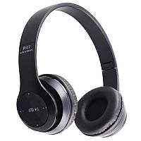 Наушники P47 беспроводные 4.1+EDR Wireless headphones bluetooth черные EL0227