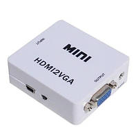 Конвертер адаптер переходник HDMI на VGA видео с аудио 1080P HDV-610 AV-001 EL0227