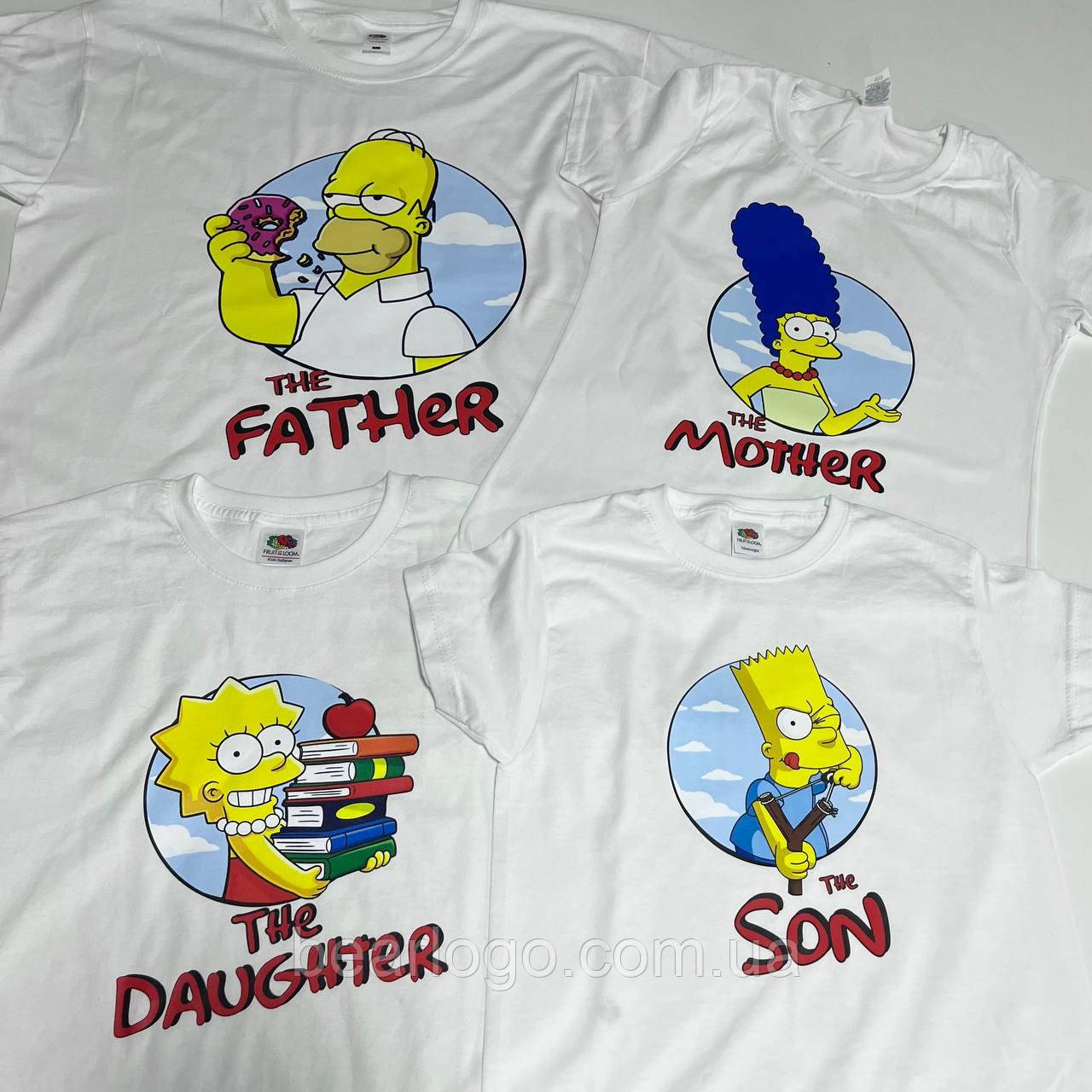 Футболки family look. Футболки для всієї родини. Сімпсони - фото 1 - id-p1868172993