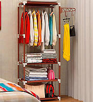 Вешалка для одежды Hat Stand Coat Rack Коричневая EL0227