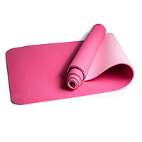Коврик для йоги и фитнеса 173 х 64 см Розовый EL0227