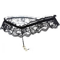 Еротичні жіночі мереживні трусики (Розмір S/M), Чорні